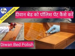 How to paint polish on wooden bed 🛏️