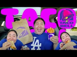 TACO BELL FAVORITES MUKBANG 먹방 EATING SHOW! + Grilled Cheese Burrito and Tacos | MONDAY MUNCHIES