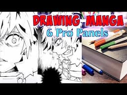 Drawing 6 Pro Manga Panels On Ipad Pro 12.9 - Anime Manga Sketch