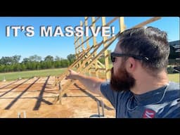 Standing MASSIVE Walls! Ep#3 of My Dream Shop Build (60x64x20)