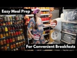 Meal Prepping for a Large Family ~ Baking Mixes ~ Canned Fruit Juice