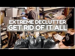 THROWING EVERYTHING OUT IN 2024 / Decluttering, Organizing, & Cleaning! Whole House Declutter