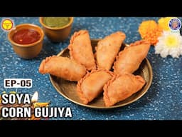 Soya Corn Gujiya | Healthy & Festive Diwali Snack Recipe | Ep-05 Nutrilicious Meals | Chef Ruchi