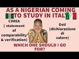 DON'T DO "CIMEA" AS A NIGERIAN🇳🇬 COMING TO STUDY IN ITALY🇮🇹