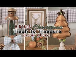 VINTAGE CHRISTMAS TRASH TO TREASURE DECOR IDEAS!~Faux Copper Diys~Rustic Decor Diys for Christmas