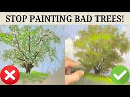 Tired of Painting Bad Trees? Learn my 7 EASY Steps for More Artistic Trees!