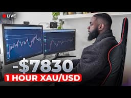 LIVE TRADING XAU/USD: I Lost $7830 In 1Hour With TWO TRADES