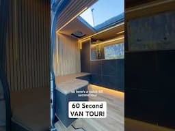 60 Second Van Tour! #diy #vanlife #vanconversions #camper #campervantour