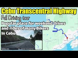 Cebu Transcentral highway full driving tour the Popular place for drives and rides of many Bikers