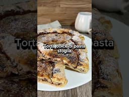 Torta di sfoglia con mascarpone pere e cioccolato #divertirsiincucina #shortvideo