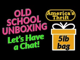 OLD SCHOOL AMERICA'S THRIFT SUPPLY 5LB MYSTERY JEWELRY UNBOXING | LET'S CHAT |  Thredup Etsy Resale