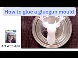 Glue gun | Using a silicone mould and a glue gun for detailed work | glueing a  Recycled tin lid