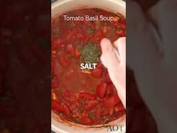 Tomato basil soup recipe #tomatosoup