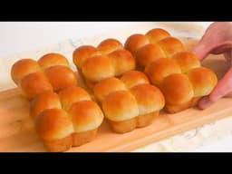 (NO KNEAD) Mini Milk Bread Recipe. Make bread dough in 5 minutes!