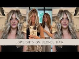 LOWLIGHTS ON BLONDE HAIR