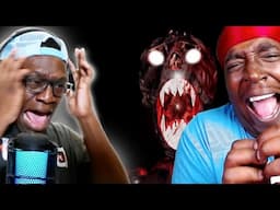 DEJI PLAYING ROBLOX HORROR GAME !!! (REACTION)