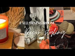 NEW* FALL DINING ROOM DECORATE WITH ME