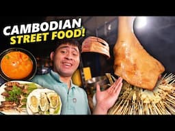 Extreme Cambodian Street Food Tour! CHEAPEST HUGE Steak and SEAFOOD in Cambodia🇰🇭