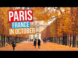 PARIS in OCTOBER (City tour of Paris France during the Fall in 4K)