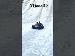 😲Adventure in Manali🏂 #manali #snow #snowfall