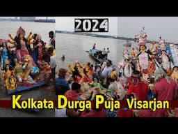 Durga Puja 2024 Kolkata Durga Puja Visarjan Durga Visarjan Babughat Vijayadashami