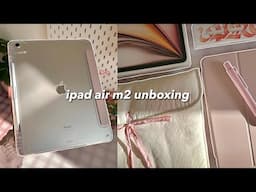 m2 ipad air 13” (starlight) unboxing 🌟 | apple pencil pro + accessories