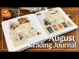 August Wrap Up + Reading Journal Spreads!📖💖 monthly stats, book spreads, and popular reads!