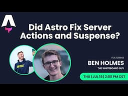 Did Astro Fix Server Actions and Suspense?