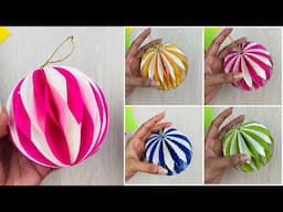 DIY Honeycomb Paper Ball ornament | DIY Ball Ornament For Christmas | Paper Decoration ideas