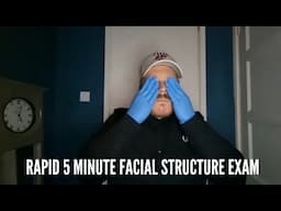 ASMR - SUPER FAST 5 MINUTE FACIAL STRUCTURE EXAM - RAPID TINGLES