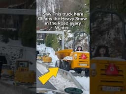 Saw This truck here Cleans the Heavy Snow in the Road every Winter.