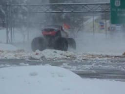 Monster Jam - Advance Auto Part's Grinder Monster Truck in the snow!