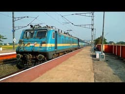 Route diverted Howrah Raxaul Express speeding with a beautiful looking Saharanpur Khanalampura WAG-7