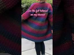 Crochet cardigan full tutorial #crochet #olgapoltava #crochettutorial #crochetcardigan