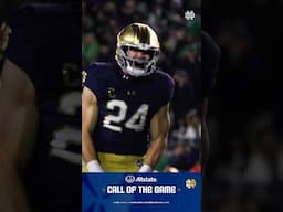 Jack Kiser caps off his third! Senior Day with the ​⁠@allstate call of the game… #GoIrish #shorts