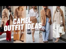 Camel Outfit Ideas for Fall Winter Luxurious Look 2024-25. How to Wear and Styling Tips Camel Color?