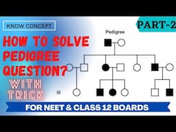 Pedigree Analysis Question Solving | Class 12 and NEET | How to solve pedigree Part-02