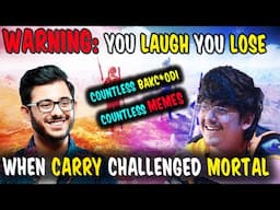 *With MEME* CARRYMINATI vs MORTAL TDM MATCH |16 MARCH| CARRY CHALLENGED MORTAL |1v1| carry vs mortal