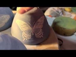 Peeling Underglaze Transfers