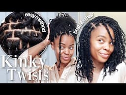 Bringing Back KINKY TWISTS 😍 *EASY Rubberband Method* Ft. HotBraids