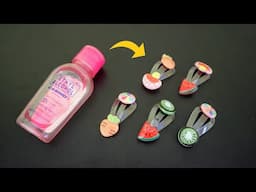 HAIR CLIP MADE OF PLASTIC BOTTLE | DIY Hair Decor From Recycled Plastic | Arts & Crafts