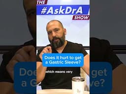 "Does it hurt to get #GastricSleeve Surgery?" #AskDrA #wls #vsg #weightloss #vsgcommunity #surgery