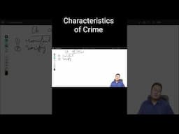 Characteristics/Essentials of Crime in 1min #crime #lawkagyan #crimecharacteristics