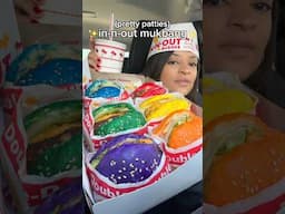 In n out pretty patties mukbang #shorts #krabbypatty #spongebob #prettypatties #asmr