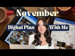 NOVEMBER PLAN WITH ME ✍🏼 iPad digital planner, free stickers, Good Notes planner