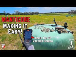 Metal Detecting Just Got Easy Using Minelab Manticore 2D Mapping Screen!