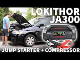 LokiThor Jump Starter with Air Compressor - LokiThor JA300 1500 Amp 12V Portable Car Battery Booster