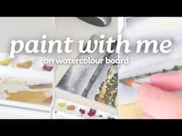 Painting on watercolour board has made landscape painting so much easier! 🖌️A chatty paint with me