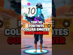 Top 10 Fortnite Collab Emotes GONE FOREVER!