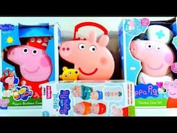 ASMR PEPPA PIG NESTING DOLLS AND TOY COLLECTION Satisying